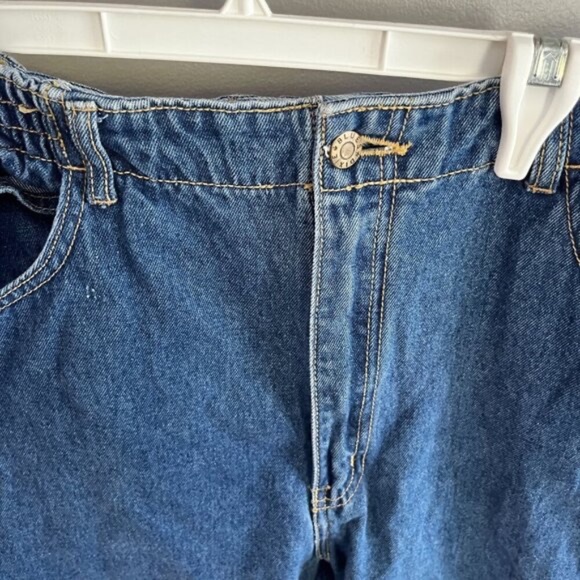 Dixie Blues Straight Leg High Rise Relaxed Fit Mom Jeans Us Sz 16 - Picture 3 of 8